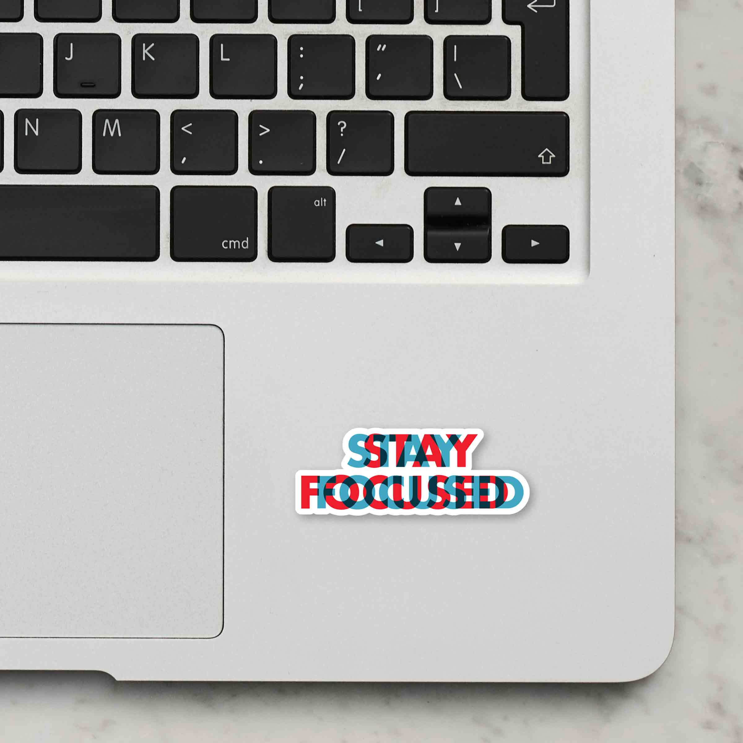 Stay Focused Laptop Sticker Secondary image