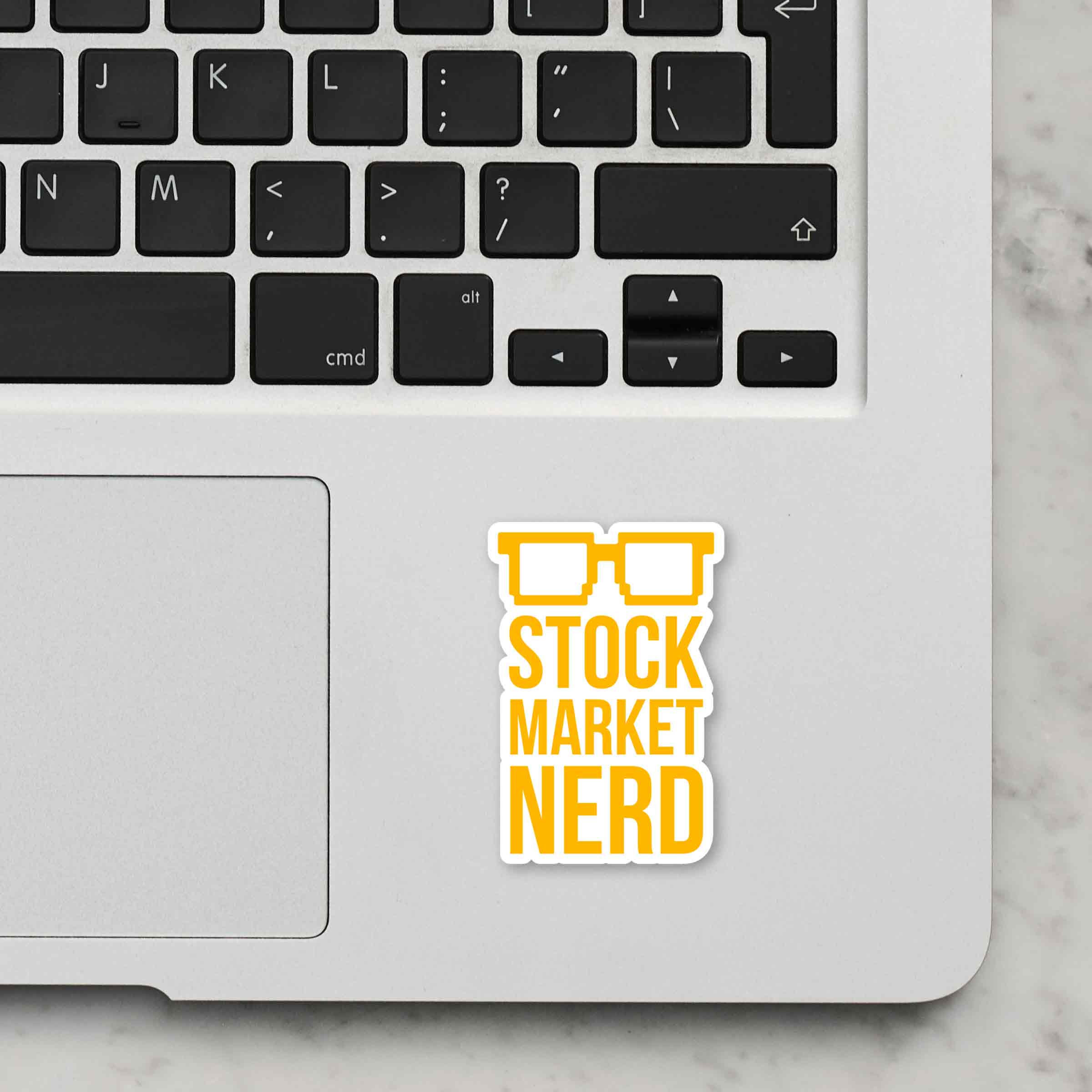 Stock Market Nerd Laptop Sticker Secondary image