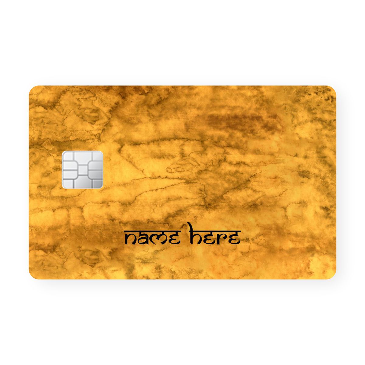 Yellow Waterpaint -Custom Name Card Secondary image
