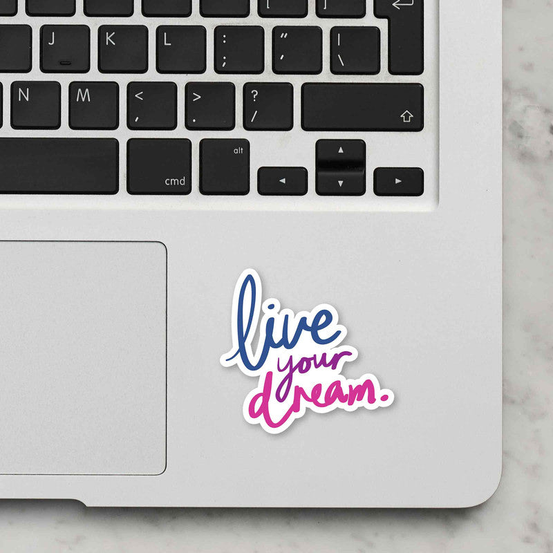 Live Your Dream Laptop Sticker Secondary image