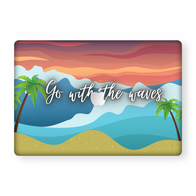 Macbook Go With The Waves Laptop Skins Main image