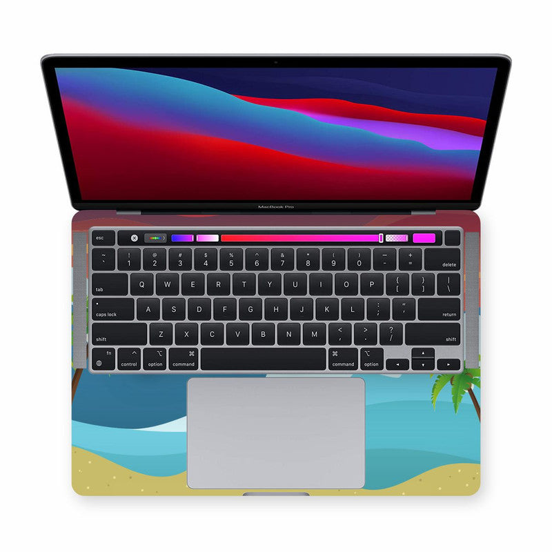Macbook Go With The Waves Laptop Skins Secondary image