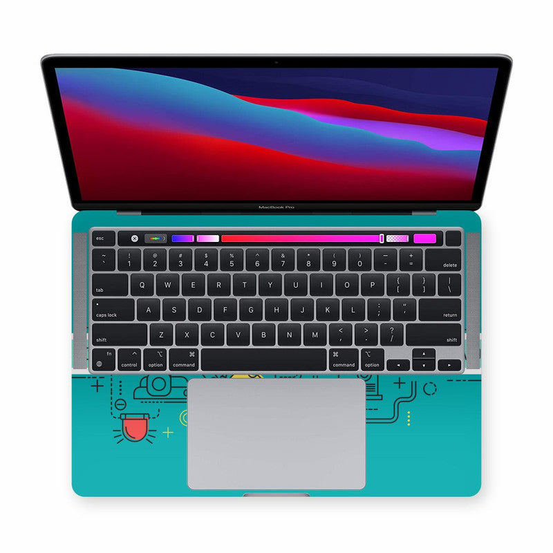 Macbook Circuit 1 Laptop Skin Secondary image