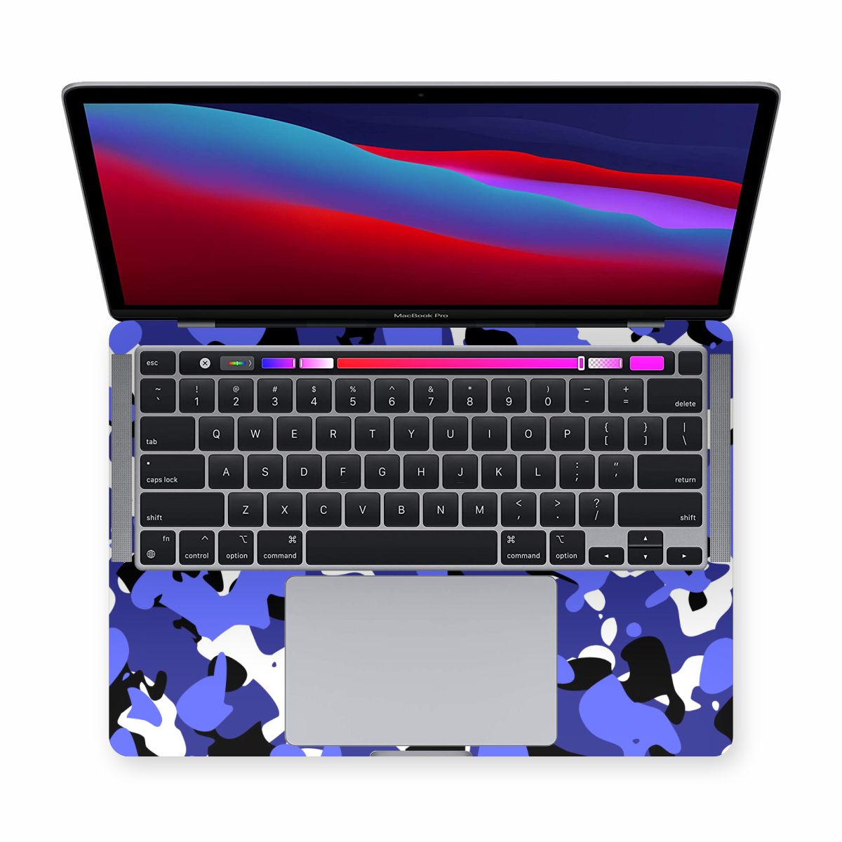 Macbook Army Blue Laptop Skins Secondary image