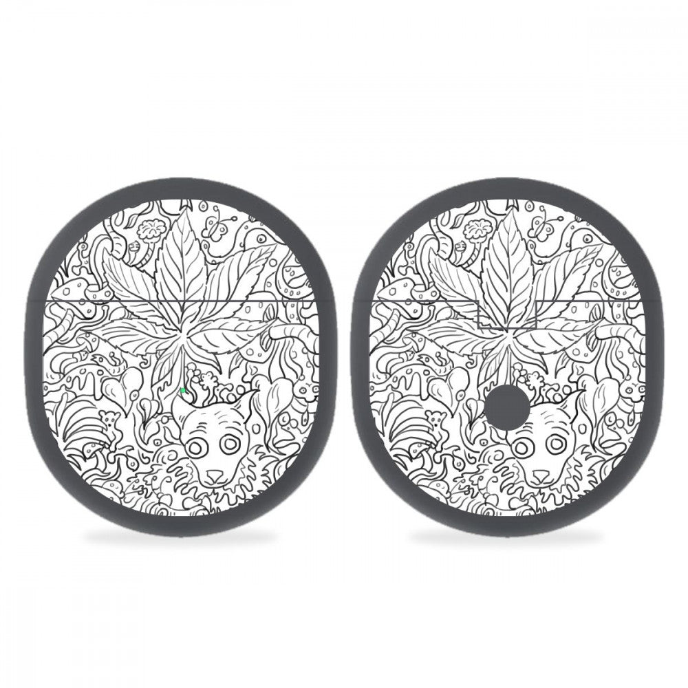 Oneplus Buds Doodle Floral Skins Main image