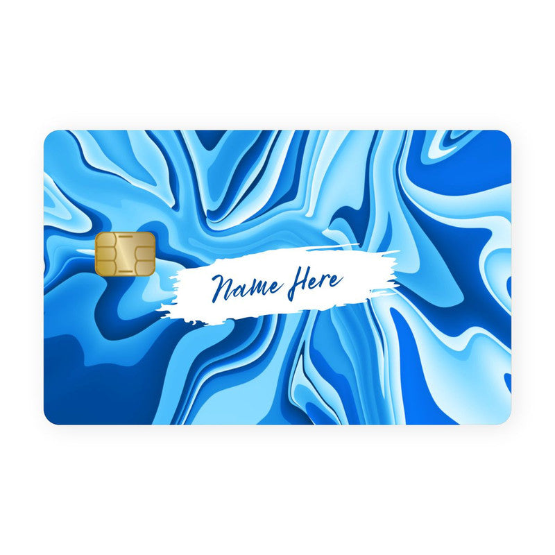 Blue Wawes Custom Name Card Skin