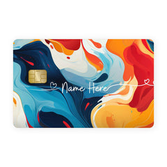 Fluid Waves Custom Name Card Skin