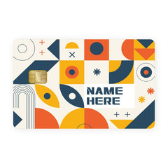 Abstract Column Custom Name Card Skin