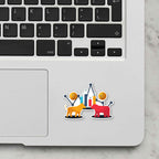 Stock Rush Laptop Sticker