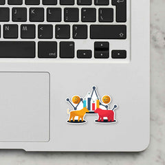 Stock Rush Laptop Sticker
