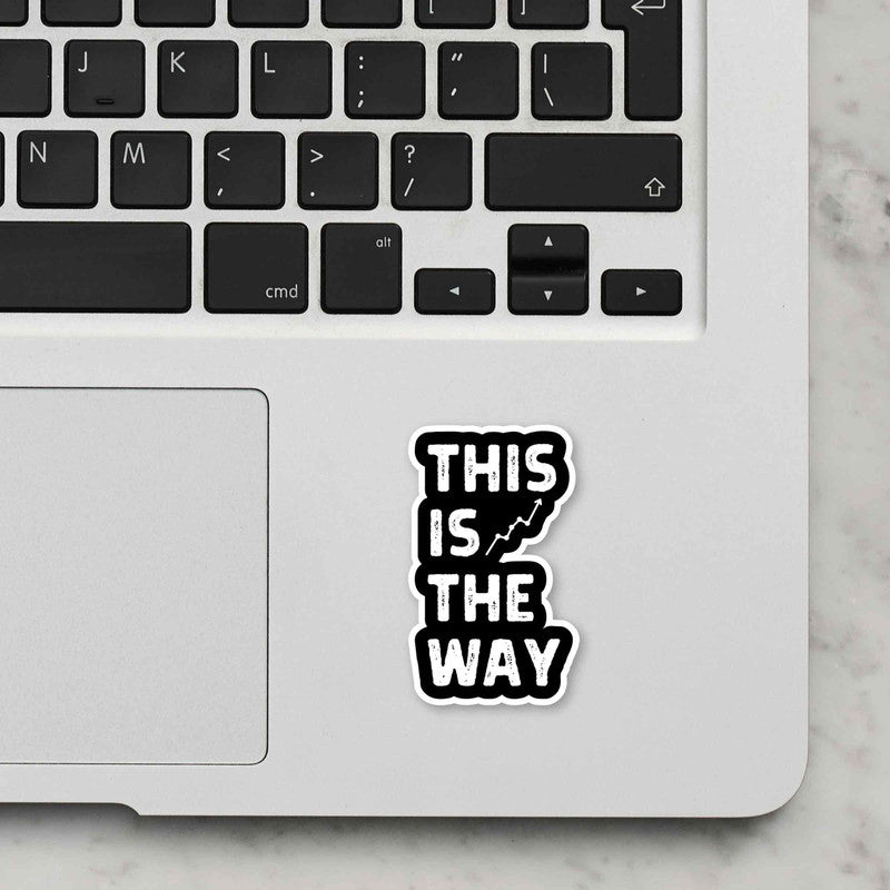 This Is The Way Laptop Sticker Secondary image