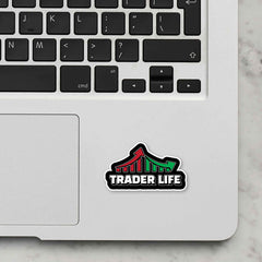 Trader Life Laptop Sticker