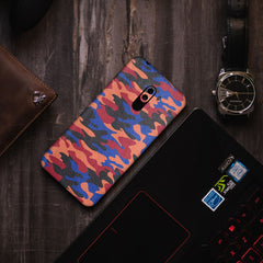 Vintage Red Camo - Leather Wrap