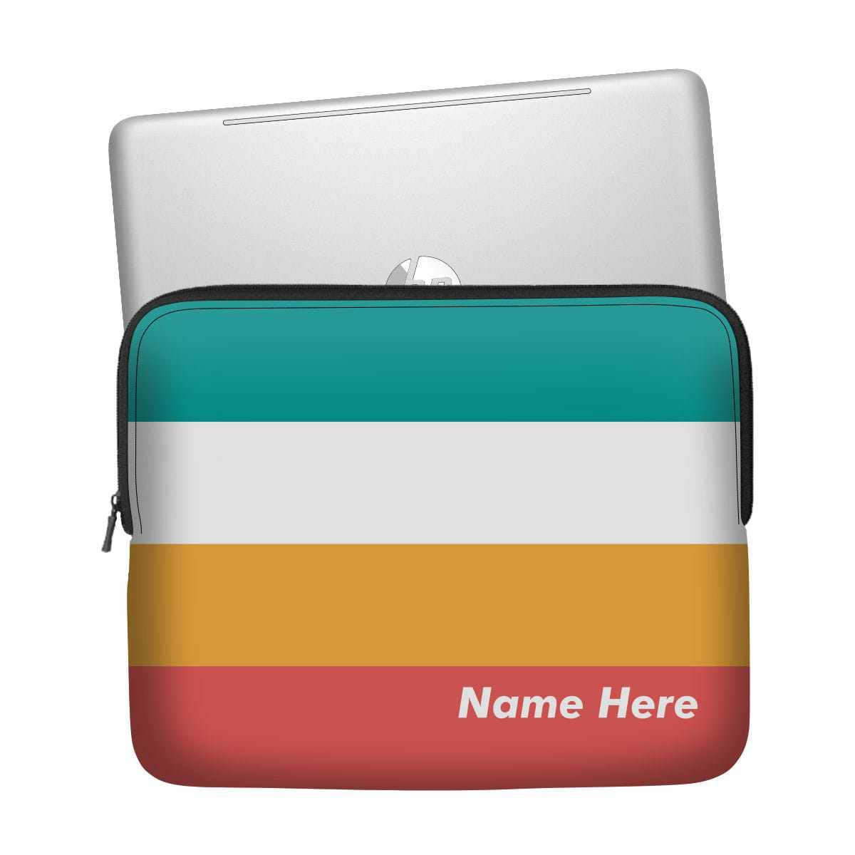 Four Colours Laptop Sleeve - Custom Name Main image