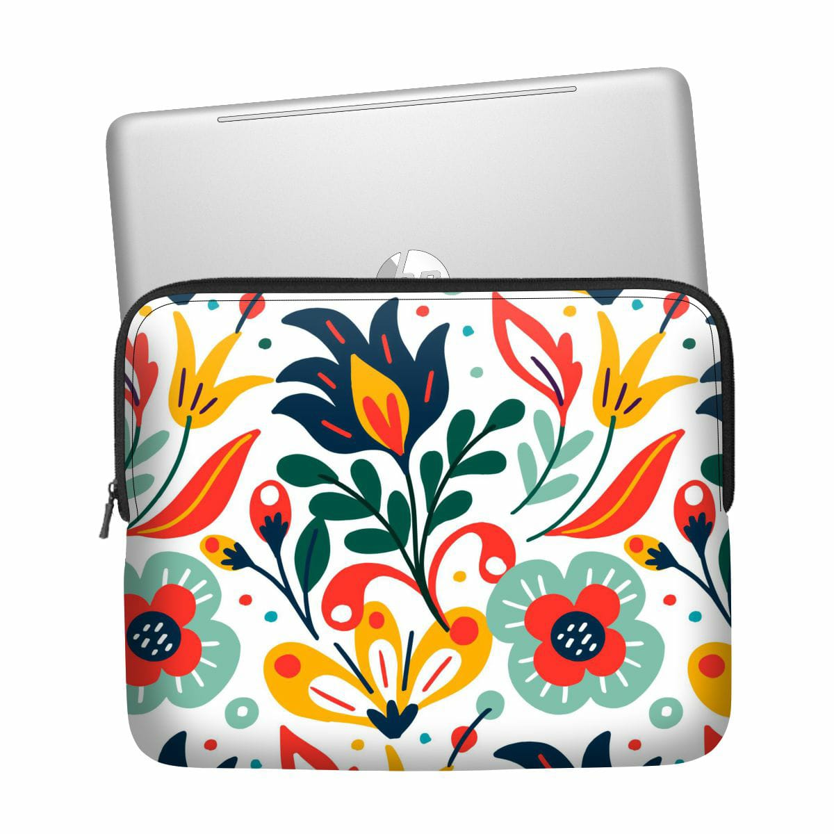 Flowers and Butterflies Laptop Sleeve Main image