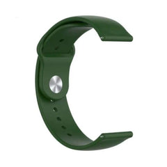 Dark Green Silicone Strap - Samsung/Noise/Boat/Realme/OnePlus/Other - 22MM