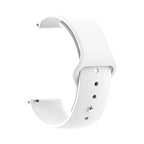 White Silicone Strap - Samsung/Noise/Boat/Realme/OnePlus/Other - 22MM