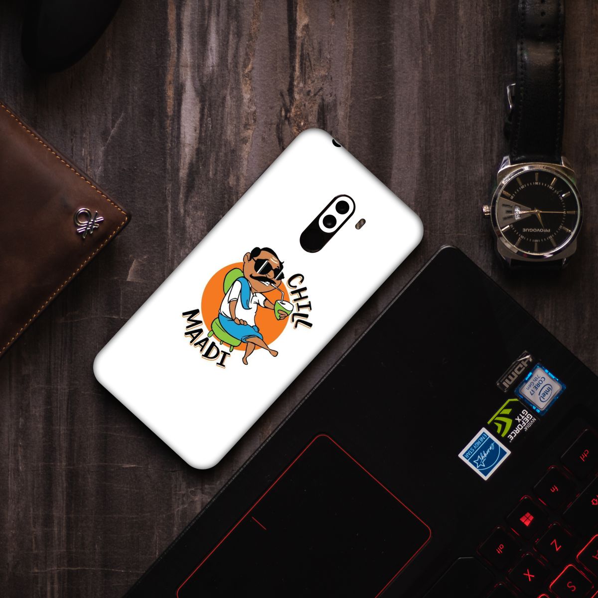 chill-maadi-meme-mobile-skin-stickers Main image