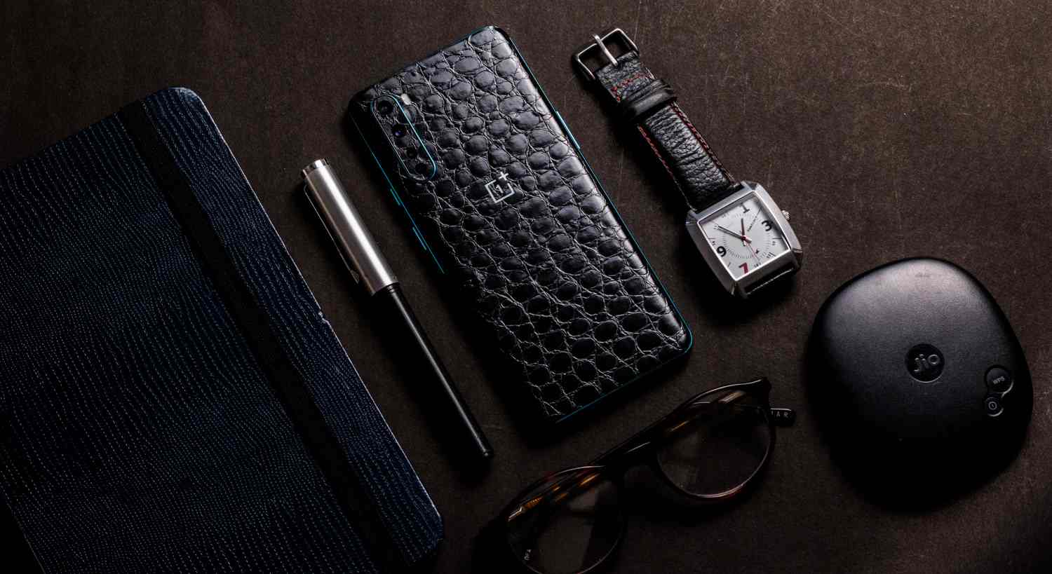 Black Crocodile Leather Secondary image