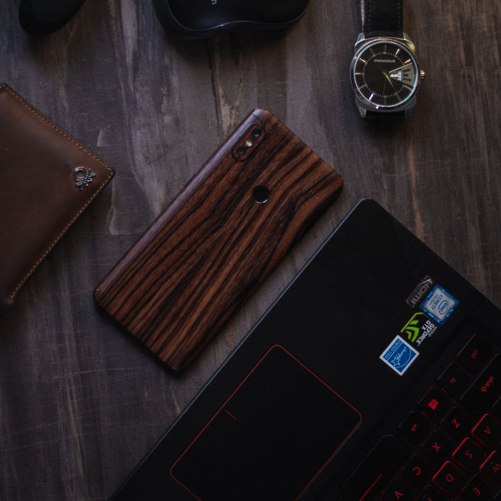 Mohogany Wood Mobile Skin Main image